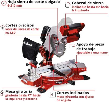 INGLETEADORA INALAMBRICA TE-MS 18/210 Li-Solo  (LINEA EXPERT) - Imagen 4