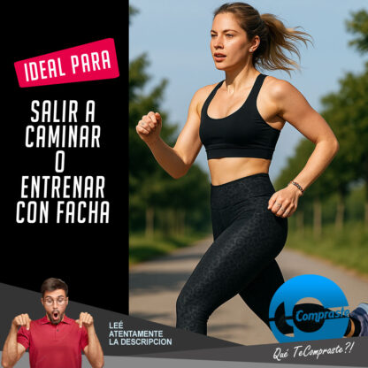 Calza Push Up Frunce Levanta Cola Tiro Alto Deportiva Lycra - Negro - Imagen 8