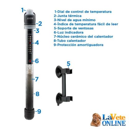 Marina Calentador Sumergible 150W 32 cm 150 Litros (11234) - Imagen 4