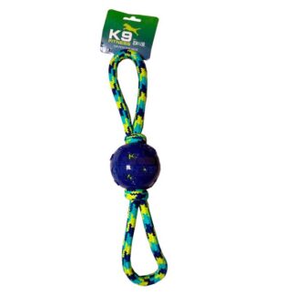 Tirador doble con pelota recubierta en TPR - K9 Fitness - Doble Tug with Ball TPR (96363)