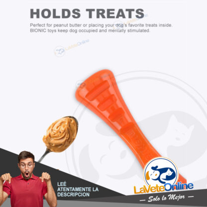 BIONIC Urban Stick Small Juguete Hueso Perros Rellenable - 20 cm (97801) - Imagen 6