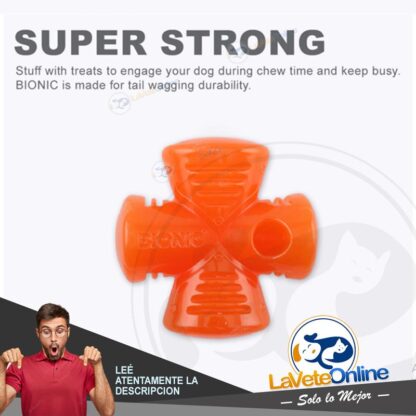 BIONIC Stuffer Juguete Rellenable Super Resistente para Perros - 12,5 cm (97811) - Imagen 5