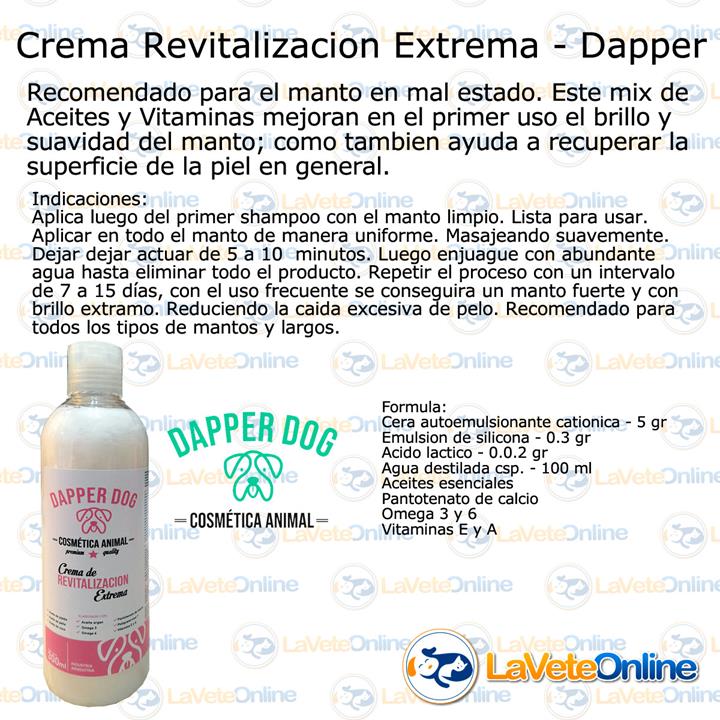 Crema de Revitalizacion Extrema Dapper Dog 300 ml (DAPPEXTRE300) - Imagen 2