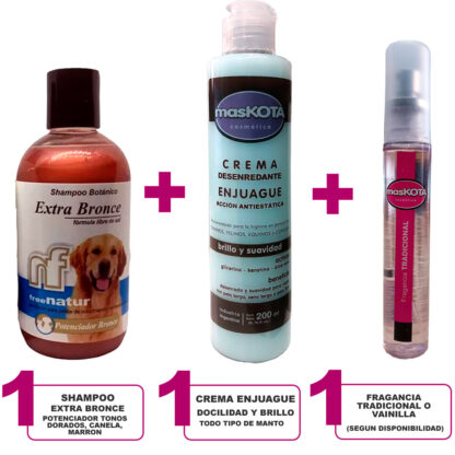 Kit Baño Mantos Dorados Free Natur - Maskota Golden (KITGOLDENMKT) - Imagen 2