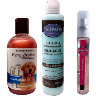 Kit Baño Mantos Dorados Free Natur - Maskota Golden (KITGOLDENMKT)