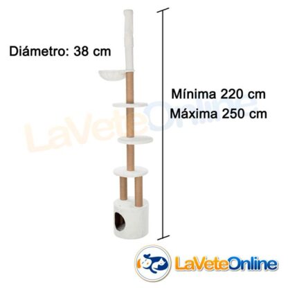 Torre Rascador Aurelio Extensible al Techo (T44072) - Imagen 2