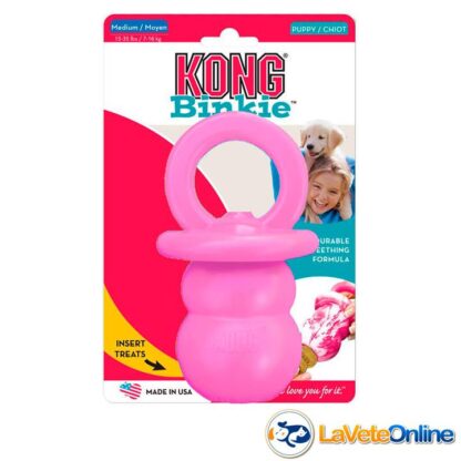 Kong Puppy Binkie Medium (7-16 kg) - Rosa (acd9029rosa) - Imagen 2