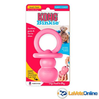 Kong Puppy Binkie Small (hasta 9 kg) - Rosa (acd9032rosa) - Imagen 2