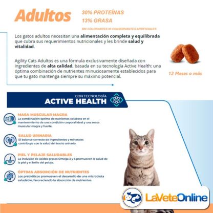 Agility Gato Adulto 10 kg (AGILITYG10) - Imagen 2