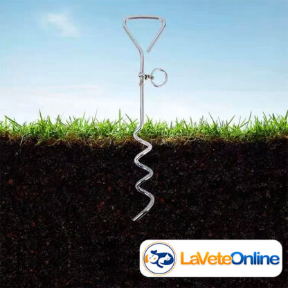 Estaca Espiral Perros Hasta 22,7 kg - Jardin Playa Camping (MILX3459998) - Imagen 2