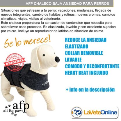Chaleco Baja Ansiedad Perros Talle M Anti estres AFP (MILX5831) - Imagen 2