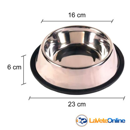 Comedero Acero Inoxidable 700cc (TBP24027) - Imagen 2