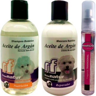 Kit Baño Caniche Aceite de Argan Free Natur (KITCANICMKT) - Maskota