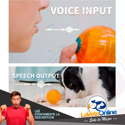 Pelota Interactiva Reproduce tu Voz y calma a tu mascota AFP CALMING PALS-ANTI ANXIETY (MILX5821) - Imagen 3