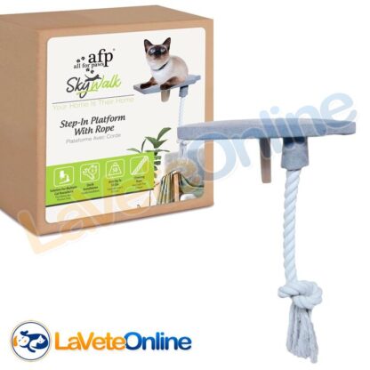 Skywalk Step-In Platform with Rope - Plataforma de pared para Gatos con Soga (MILX2270) - Imagen 2