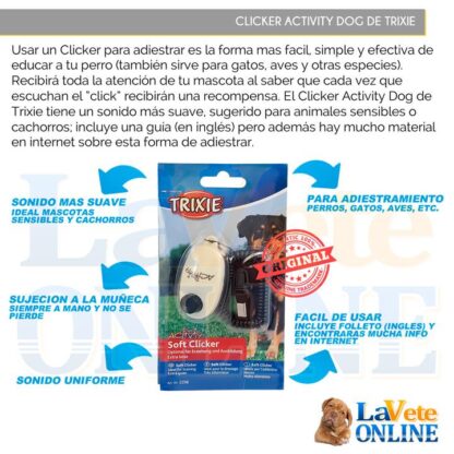 Clicker Suave Activity Dog - Gris (T2298GL) - Imagen 2