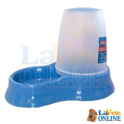 Comedero / Bebedero Dispenser 0.6 Litros - Celeste (T24761CE) - Imagen 4