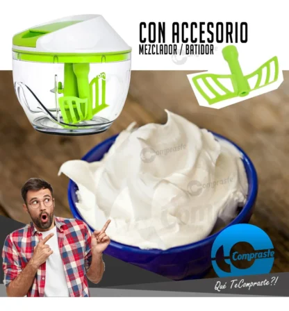 Cortador Picador Manual Vegetales Verduras Sin Electricidad - Imagen 5