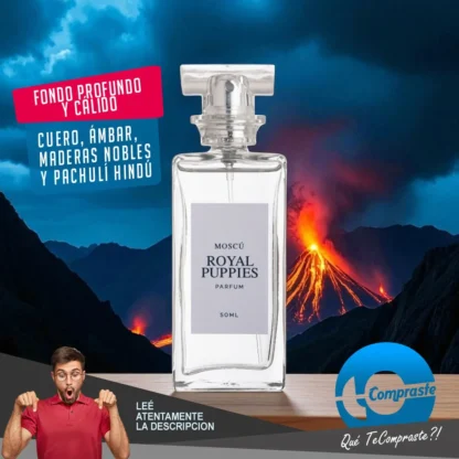 Perfume Gato Mascotas Perro Locion 50ml Royal Puppies Moscú Moscú - Simil 1 Million (Paco Rabanne) y Versace Eros - Imagen 5