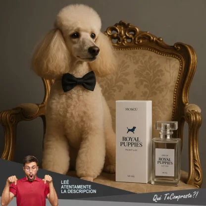 Perfume Gato Mascotas Perro Locion 50ml Royal Puppies Moscú Moscú - Simil 1 Million (Paco Rabanne) y Versace Eros - Imagen 6