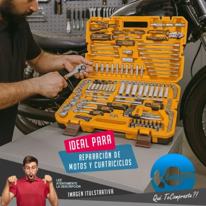 Set Juego Kit de Herramientas Racing Mecanica Maletin 156 Piezas Ingco - Imagen 3