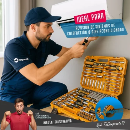 Set Juego Kit de Herramientas Racing Mecanica Maletin 156 Piezas Ingco - Imagen 8