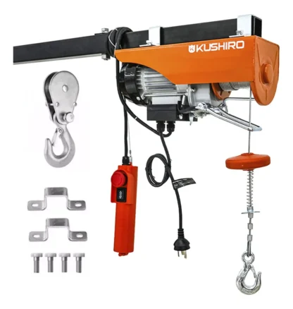 Aparejo Electrico Malacate 250kg Elevación 12mts Montacarga