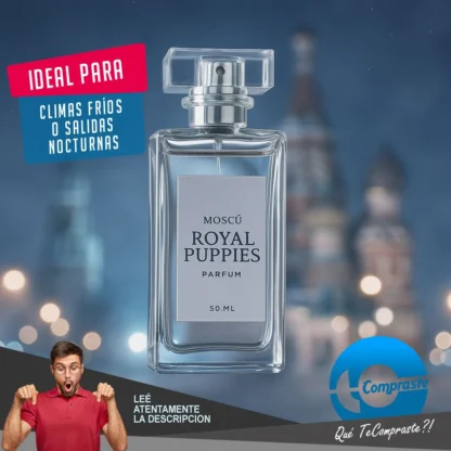 Perfume Gato Mascotas Perro Locion 50ml Royal Puppies Moscú Moscú - Simil 1 Million (Paco Rabanne) y Versace Eros - Imagen 7