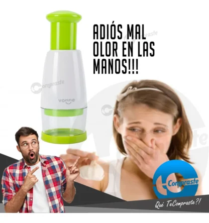 Picadora Trituradora Manual Ajo Aji Picante Hierbas Nueces - Imagen 2