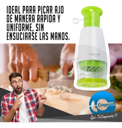 Picadora Trituradora Manual Ajo Aji Picante Hierbas Nueces - Imagen 3