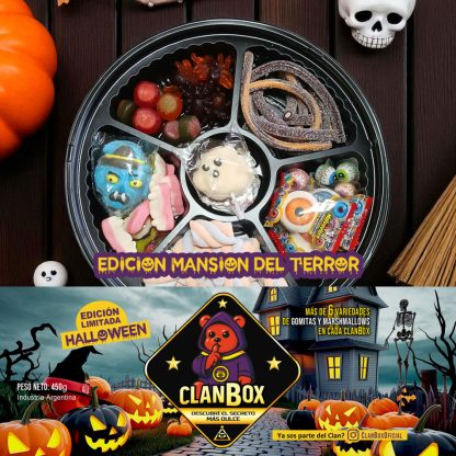 Bandeja Gomitas Box Halloween Regalo Original - Mansion del Terror - Imagen 6