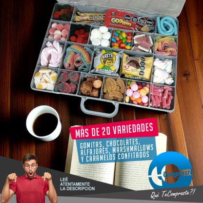 Maletin Gigante Gomitas Chocolates Alfajores Caramelos Confitados Regalo Premium - Imagen 6