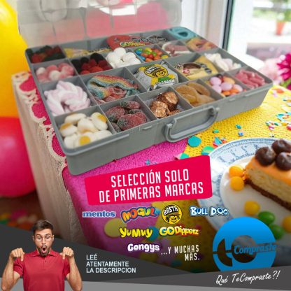 Maletin Gigante Gomitas Chocolates Alfajores Caramelos Confitados Regalo Premium - Imagen 7