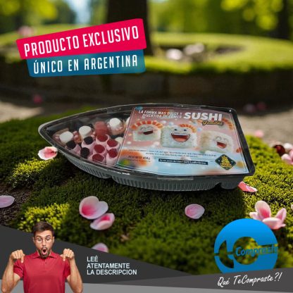 Bandeja Bote Sushi Gomitas Premium Regalo Original Eventos Cumpleaños - Más de 25 Piezas - Imagen 3
