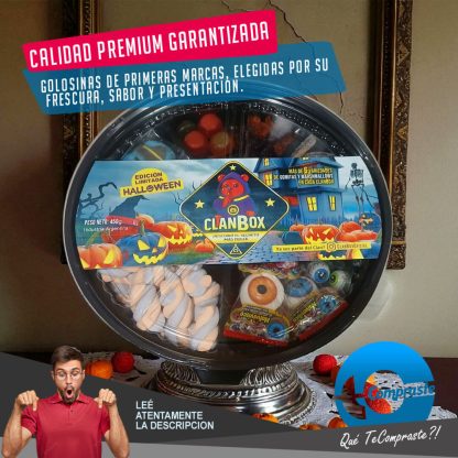 Bandeja Gomitas Box Halloween Regalo Original - Mansion del Terror - Imagen 3
