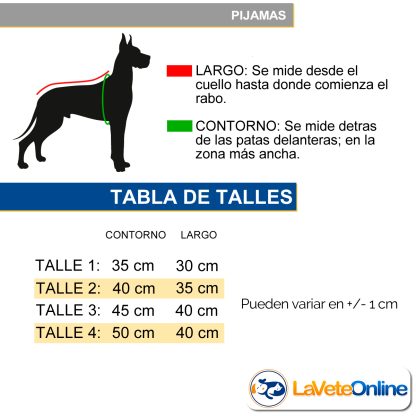 Pijama para Perro o Gato Talle 3 - Imagen 2