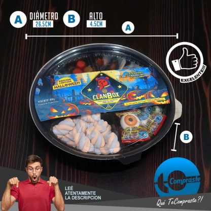 Bandeja Gomitas Box Halloween Regalo Original - Cementerio - Imagen 2