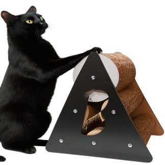 Rascador Gato Piramide Plus Carton Premium Incluye Catnip (BG042)