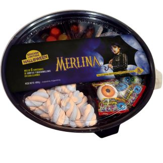 Bandeja Gomitas Box Halloween Regalo Original - Merlina