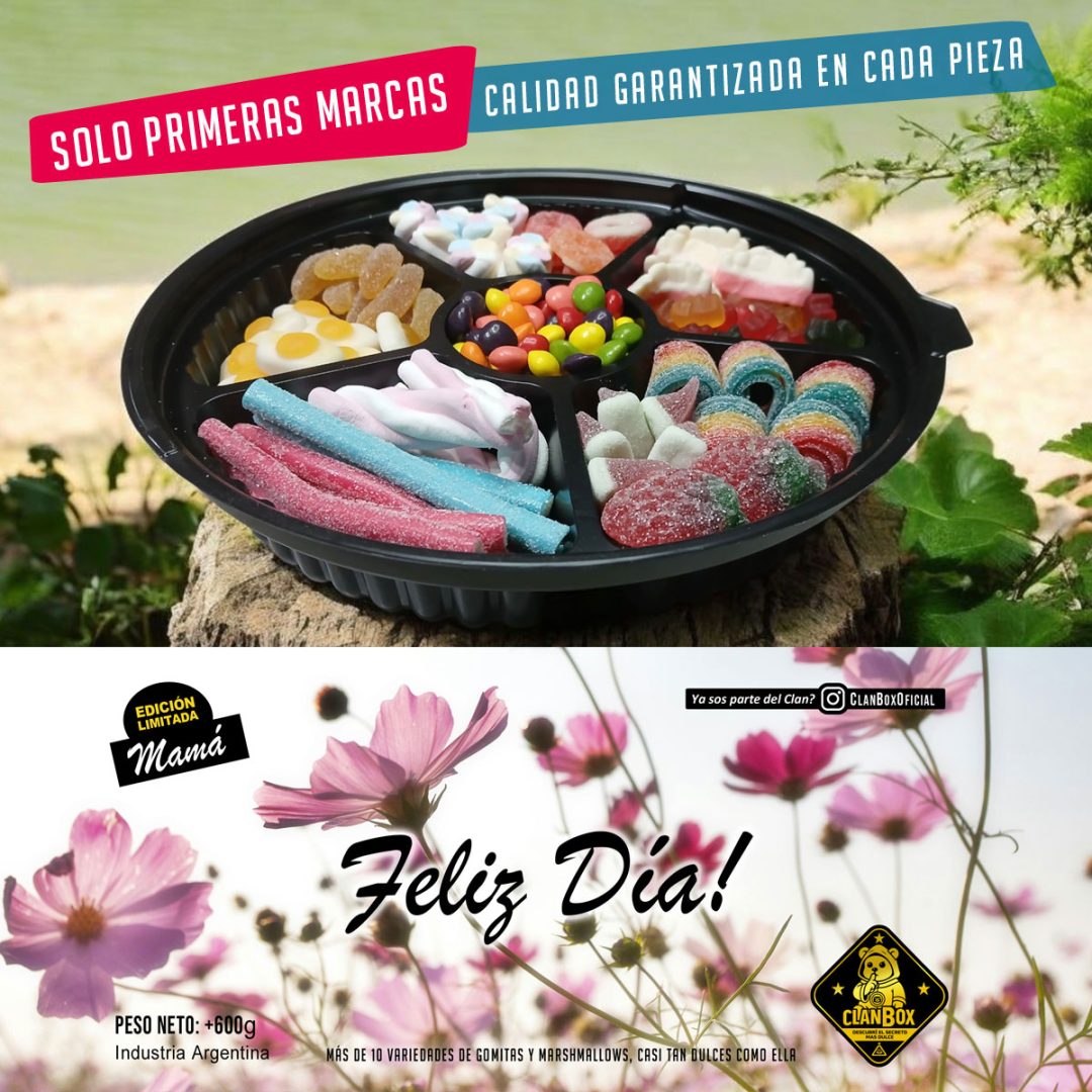 Regalo Dia Madre Picada Gomitas Dulces Edición Especial - Feliz Día (Flores) - Imagen 3
