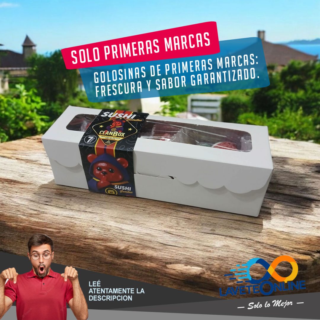 Estuche Sushi Box Gomitas Golosinas Regalo Original Premium - 7 Piezas - Imagen 5