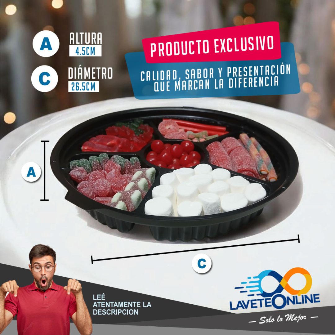 Bandeja Dulce Navidad Personalizada Con Tu Logo Regalo Empresarial - Alternativa Caja Navideña - Motivo: Chin Chin - Imagen 3