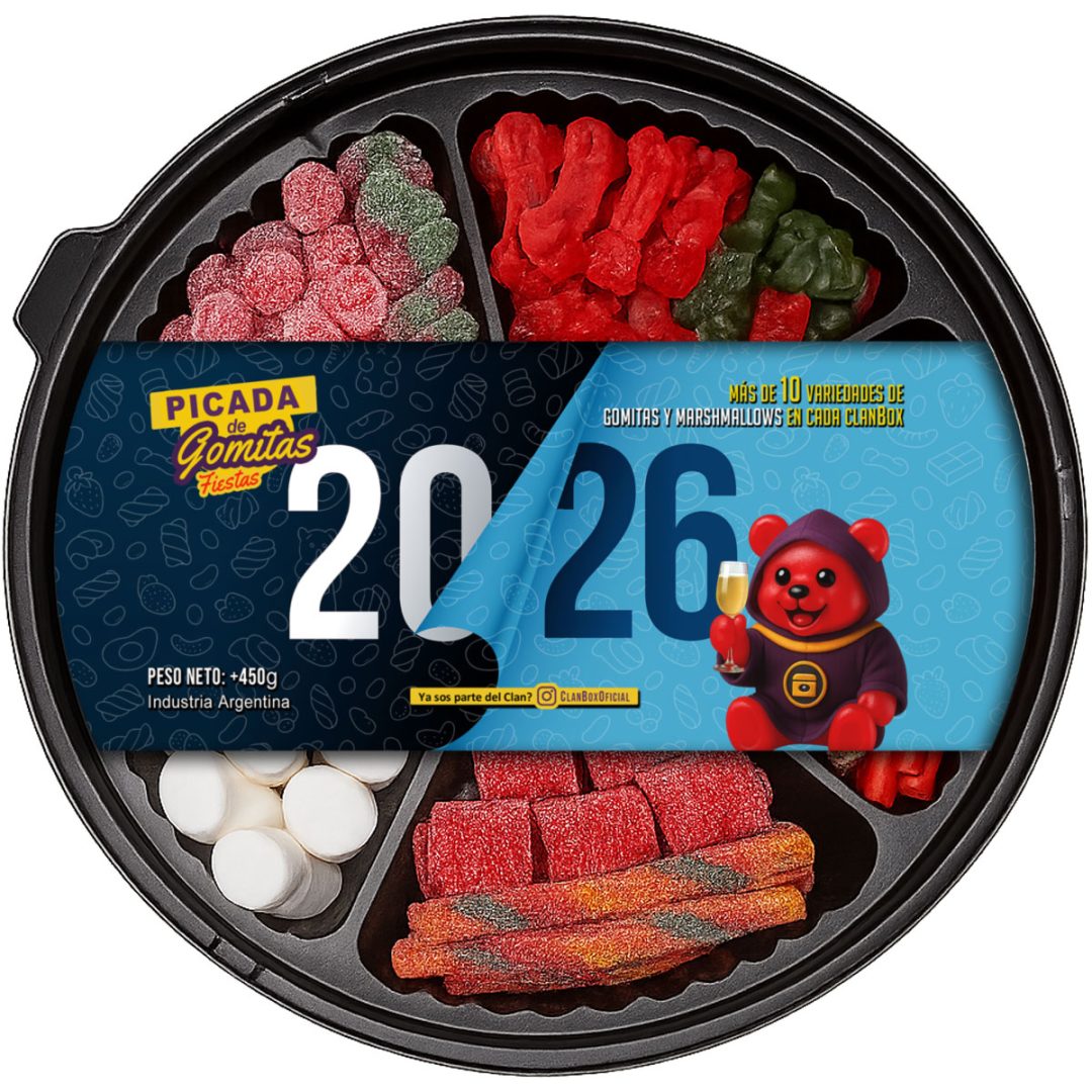 Bandeja Dulce Navideña Gomitas Regalo Original Fiestas Año Nuevo 2026 V2