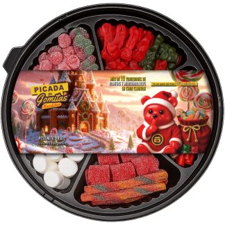 Bandeja Dulce Navideña Gomitas Regalo Original Fiestas 2026 - Feliz Navidad V2