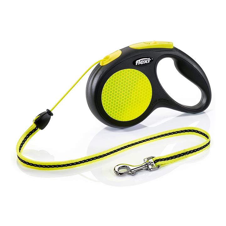Correa Extensible Flexi Neon Reflect M Cordon (5 metros - max 20 kg.) (NRMC7)