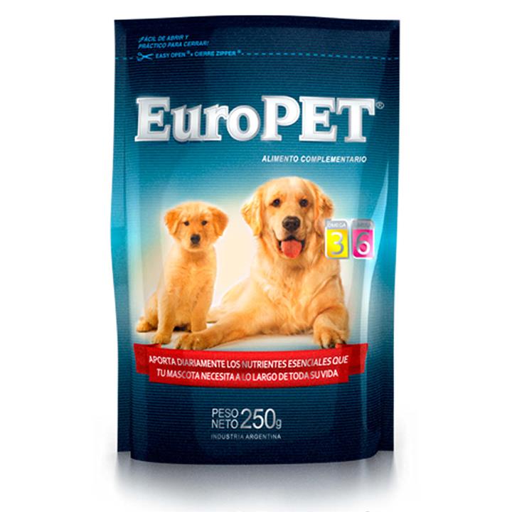 Europet Alimento Complementario - Suplemento vitaminico para Perros x 250 g. (EUACP)