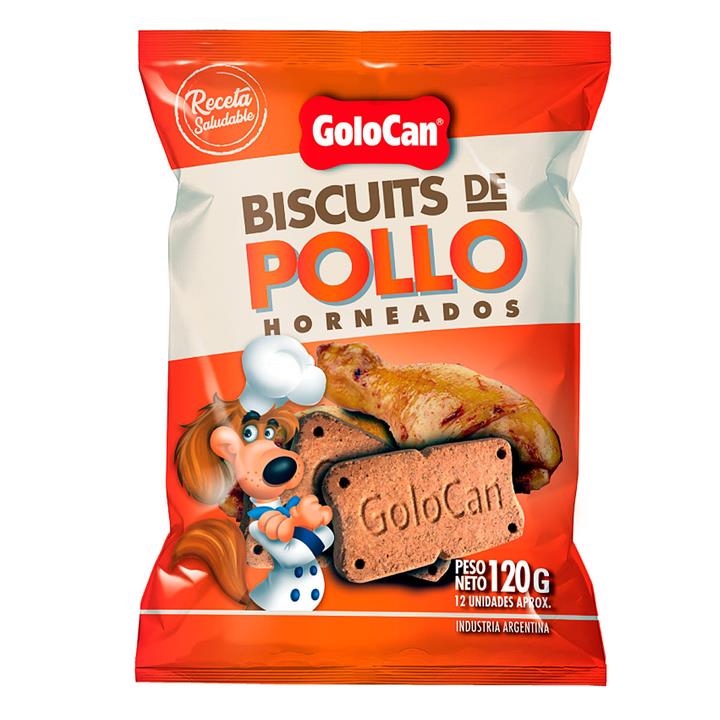 Biscuits de Pollo Golocan x 120 g. (5 unidades) (GOL610X1)