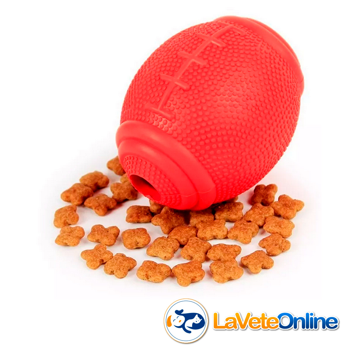 Pelota de Rugby Grande Ø 10 cm Dosificadora de Snacks - Colores surtidos (TBP023)